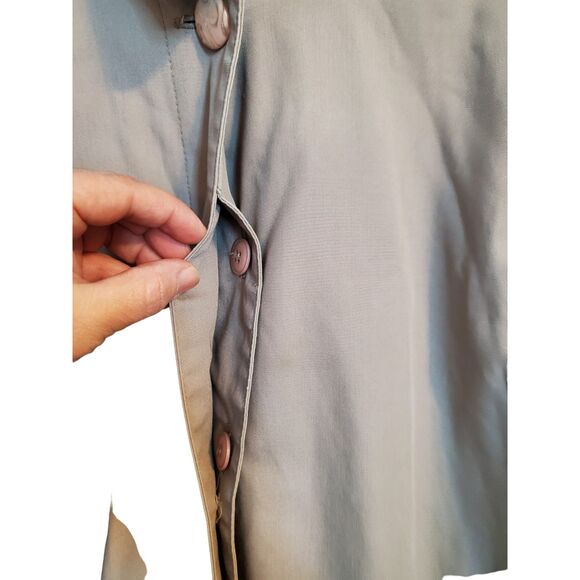 1980s Fleetstreet Size 14 Khaki Trench Coat Women’s Tan Vintage Jacket Classic - Picture 6 of 10